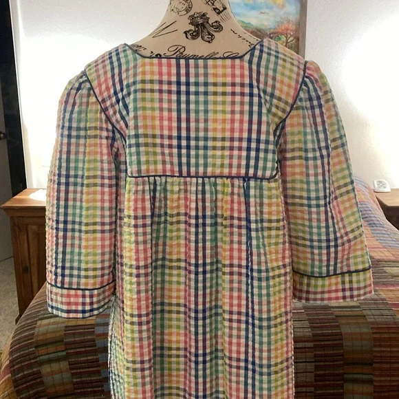 Styled by Saybury Vintage Plaid Housedress Nightgown Size M - Picture 5 of 7